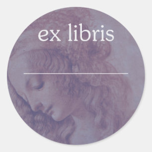 ex libris .......... runder aufkleber