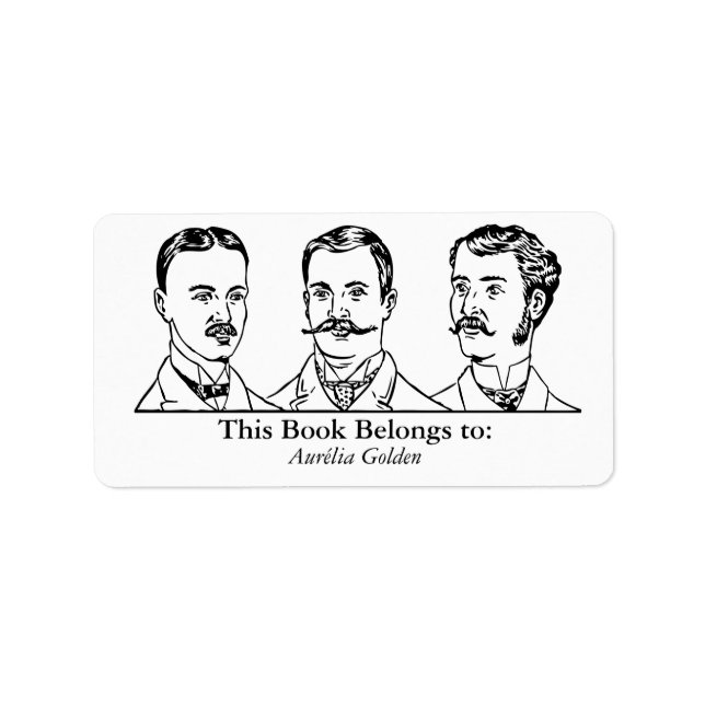 Ex Libris - Three Man v1 Adressaufkleber (Vorne)