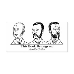 Ex Libris - Three Man v4 Gummistempel