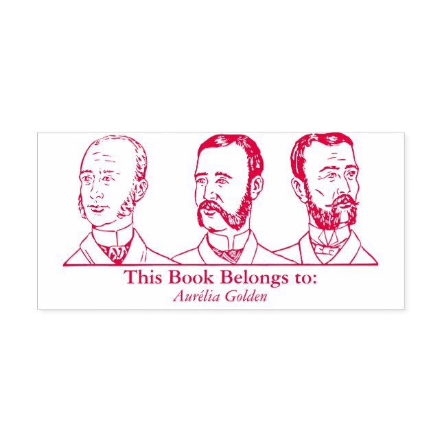 Ex Libris - Three Man v4 Permastempel (Design)