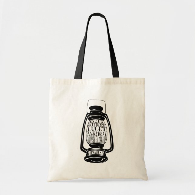 ex Lux Tenebris Lucet cUSTOMIZABLE Tragetasche (Vorne)