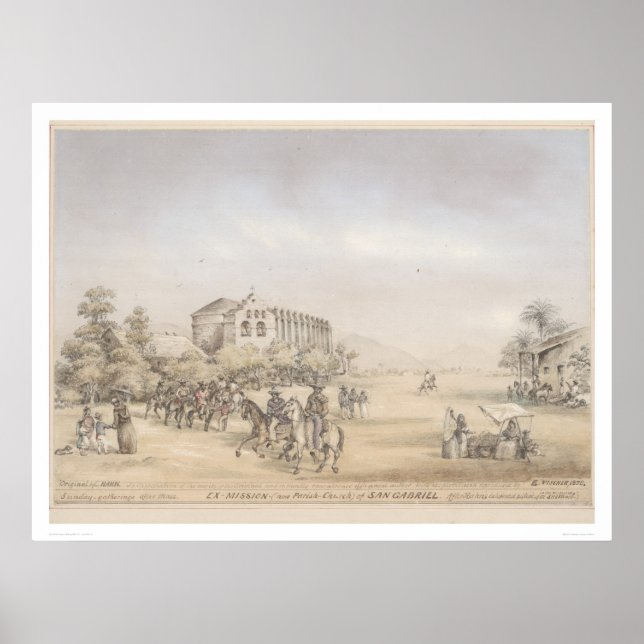 Ex-Mission.. von San Gabriel (1318) Poster (Vorne)