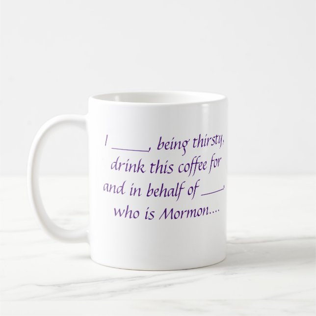 ex-Mormon Proxy Coffee mug - Purple (Gauche)