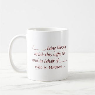 Ex-Mormon Proxy Kaffee Tasse - Braun