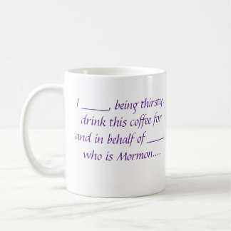 ex-Mormon Proxy Kaffee-Tasse - Lila Kaffeetasse