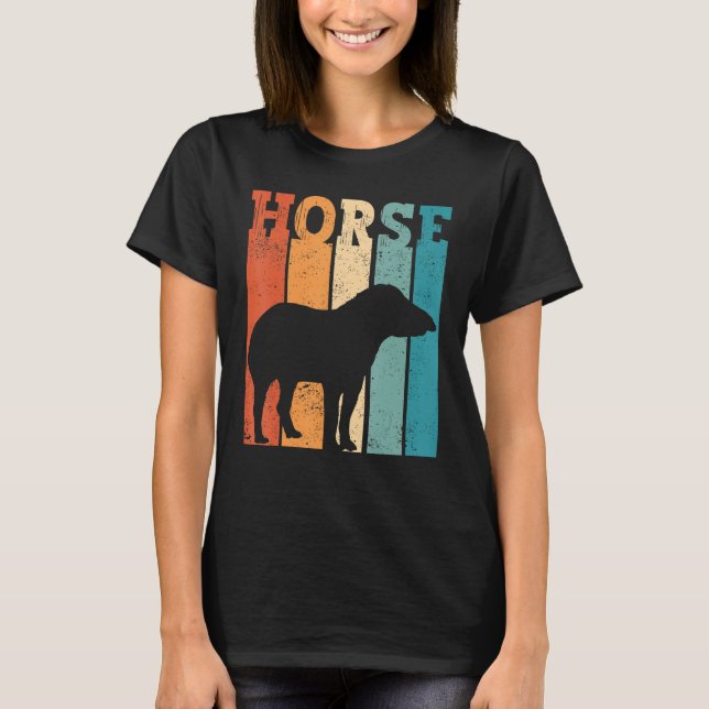 Ex Mormon Tapir Horse LDS Retro Exmo Horse_2 T-Shirt (Vorderseite)