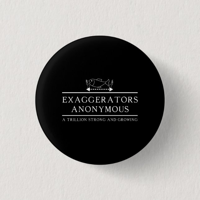 Exaggerators anonym button (Vorderseite)