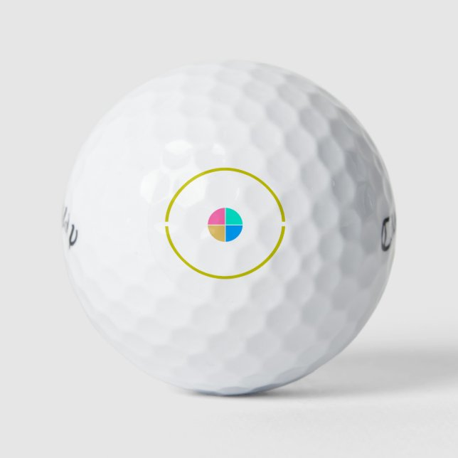 Exakte Golfplätze Golfball (Vorderseite)