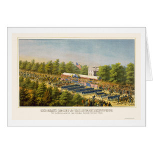 Examen grand d'armée à Washington, dc 1865