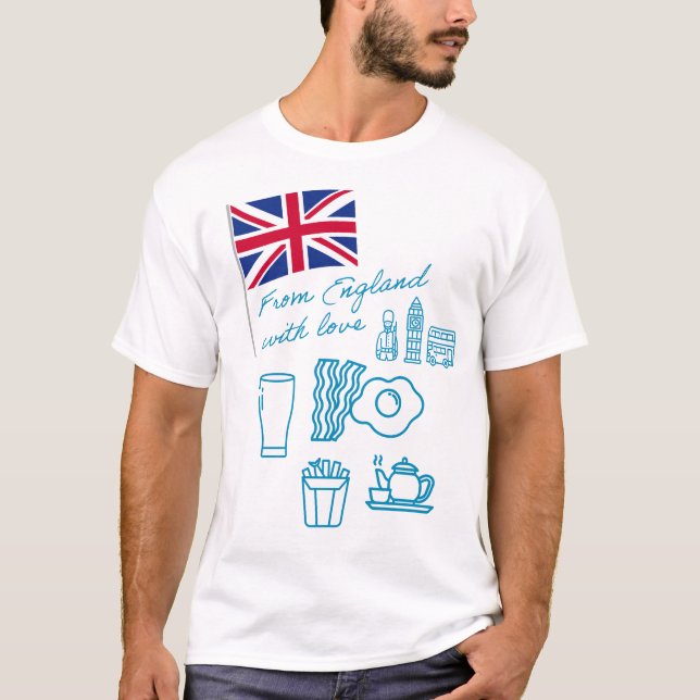 EXANGLIA (Blue) Basic T-Shirt (Vorderseite)