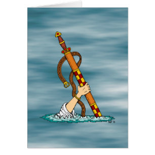 Excalibur Grußkarte