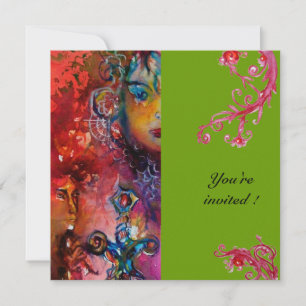 EXCALIBUR, hell rot, grau Einladung