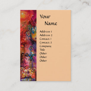 EXCALIBUR, rosa Aubergine Visitenkarte