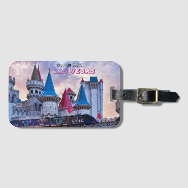 Excalibur Schloss Las Vegas Gepäckmarke Gepäckanhänger (Vorderseite (Horizontal))