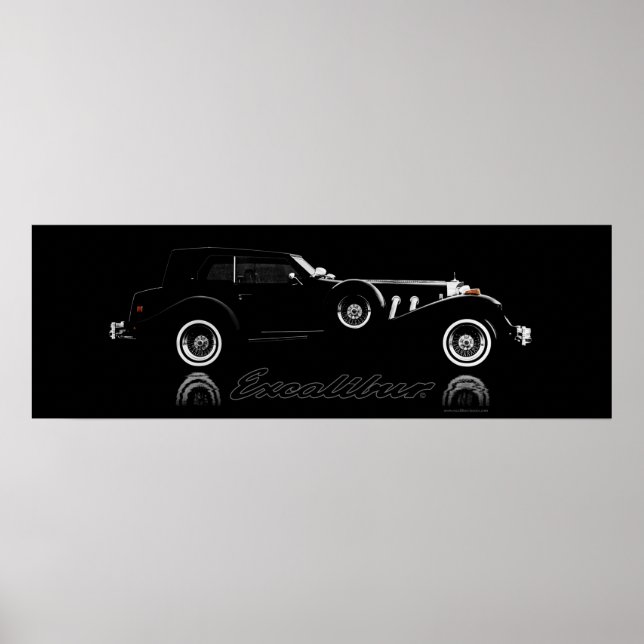 Excalibur Serie IV Black Phaeton 36 x 12 Poster (Vorne)