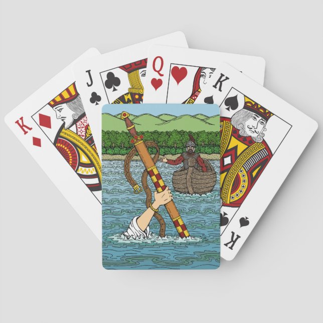 Excalibur und Arthur Spielkarten (Rückseite)