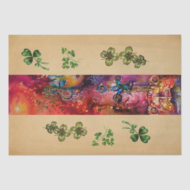 EXCALIBUR UND KLEEBLATTS St. Patrick's Day Seidenpapier (Vorderseite)