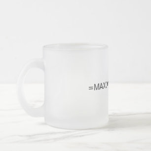 Excel-Formel: Max. Formel Mattglastasse