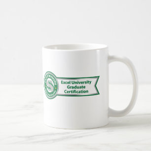 Excel-Hochschulabsolvent-Bescheinigung mub Kaffeetasse