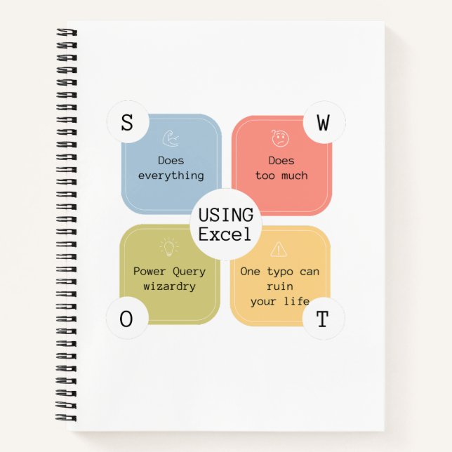 Excel-Spaß | Für Excel Wizard | Funny Spreadsheet Notizbuch (Vorderseite)