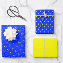 Excellence Star Congratulatory Wrapping Paper Geschenkpapier Set