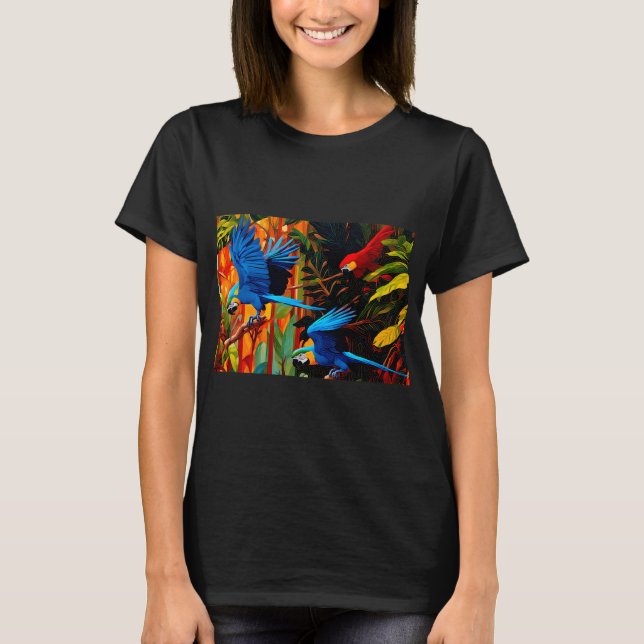 Excellence's Birds:  Blauer Ara Anodorhynchus lear T-Shirt (Vorderseite)