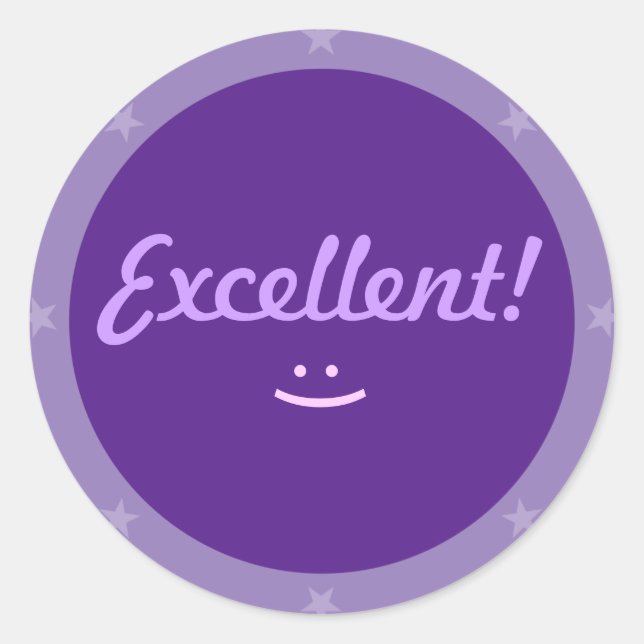 Excellent 1 - Série des autocollants pour enseigna (Devant)