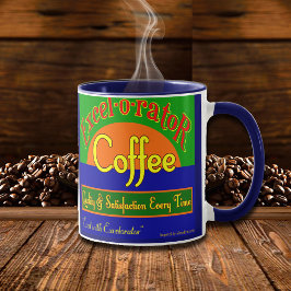 Excelorator Café Retro Étiquette Art Mug