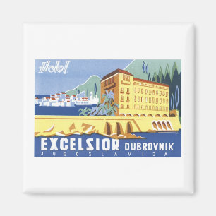 Excelsior Dubrovnik Reiseplakat Magnet