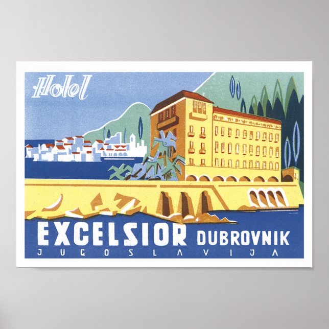 Excelsior Dubrovnik Travel Poster (Vorne)