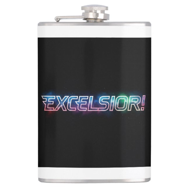 Excelsior Flachmann (Vorderseite)