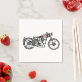 Excelsior Warrior Motorrad Zeichnend Serviette