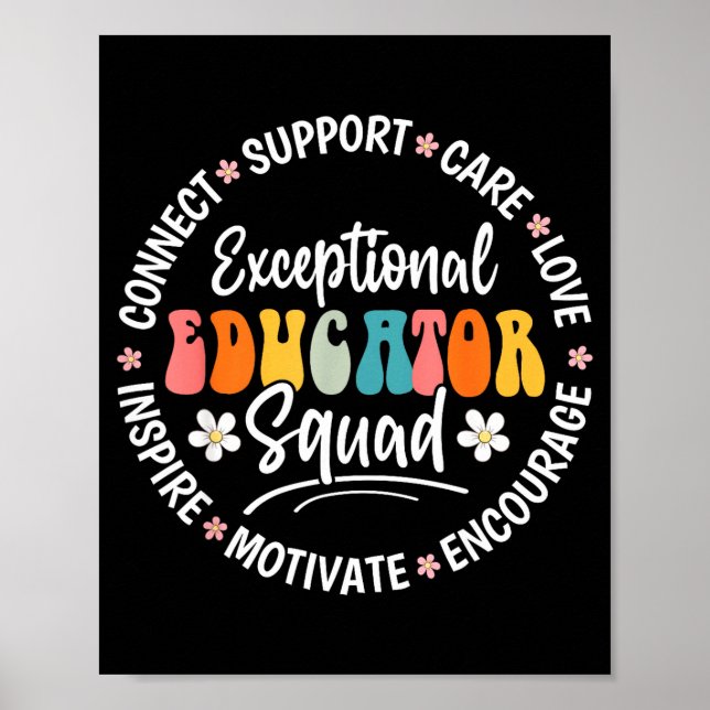 Exceptional Educator Squad Appreciation Week Back  Poster (Vorne)