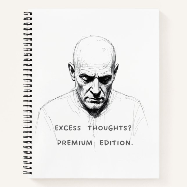 Excess Thoughts? Premium Edition Notizbuch (Vorderseite)