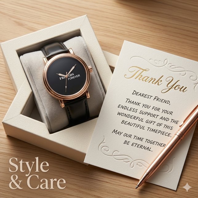 Exclave Stilfreunde für immer Armbanduhr (Stylish Friends Forever Watch Design)