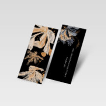 Exclusive Gold Black Floral Wedding Card