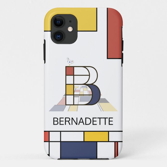Exclusive Neoplasticism Art Monogram. Letter B Case-Mate iPhone Hülle (Rückseite)