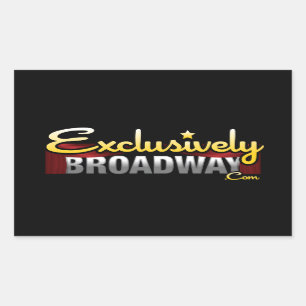 ExclusivelyBroadway.com Rechteckiger Aufkleber