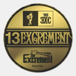 excrement_Sticker Runder Aufkleber