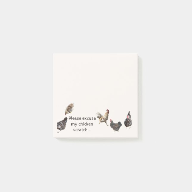 Excusez-moi mes notes post-it sur l'écaillage de p (Devant)