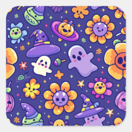 ExDesigner | Personalisierung | Halloween Quadratischer Aufkleber