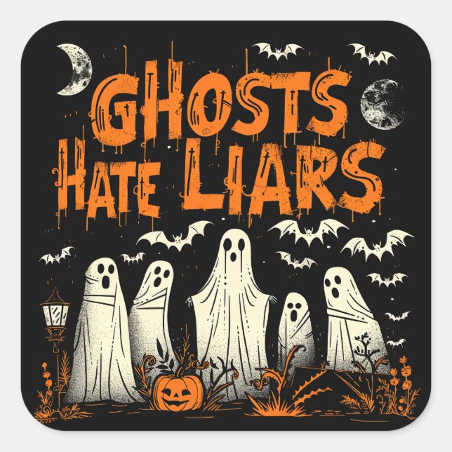 ExDesigner | Personalisierung | Halloween Quadratischer Aufkleber (Vorderseite)