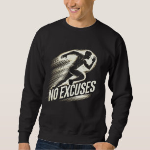 Exécuter avec détermination - Aucun Sweatshirt d'a
