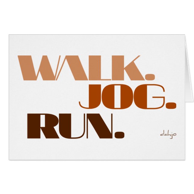 EXÉCUTION Brown DE JOG WALK (police CHUNKY) (Devant horizontal)