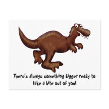 Exécution de la carte postale Dinosaur
