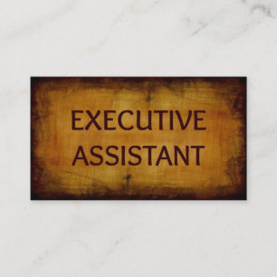 Executive Assistant Antik Gebürstet Visitenkarte