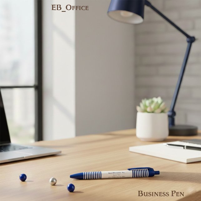 Executive Chic Navy Stripes Professional Business Kugelschreiber (Von Creator hochgeladen)