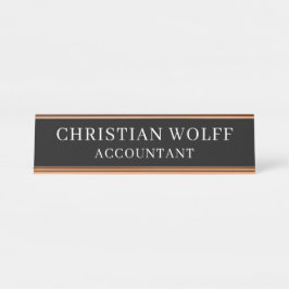 Executive Personalised  Plaque,Acrylic Office Sign Schreibtischnamensplakette