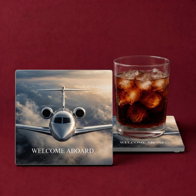 Executive-Privatjet Glasuntersetzer (Von Creator hochgeladen)