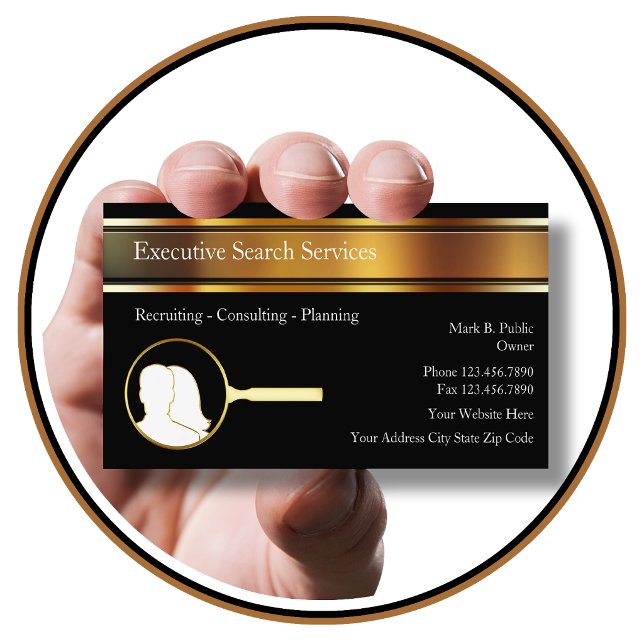 Executive Search Employment Agency Business Cards Visitenkarte (Von Creator hochgeladen)